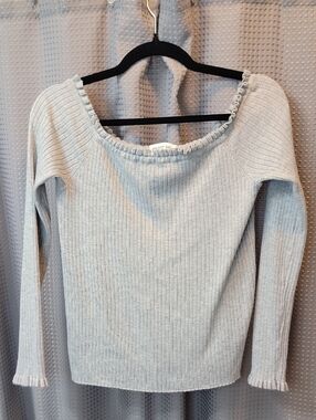 Society 212 Rub Knit Ruffle Neck Sweater Size XL